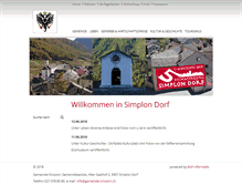 Tablet Screenshot of gemeinde-simplon.ch